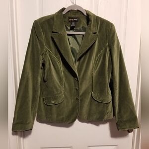 Metrostyle Blazer Size 14 poliéster Color Green